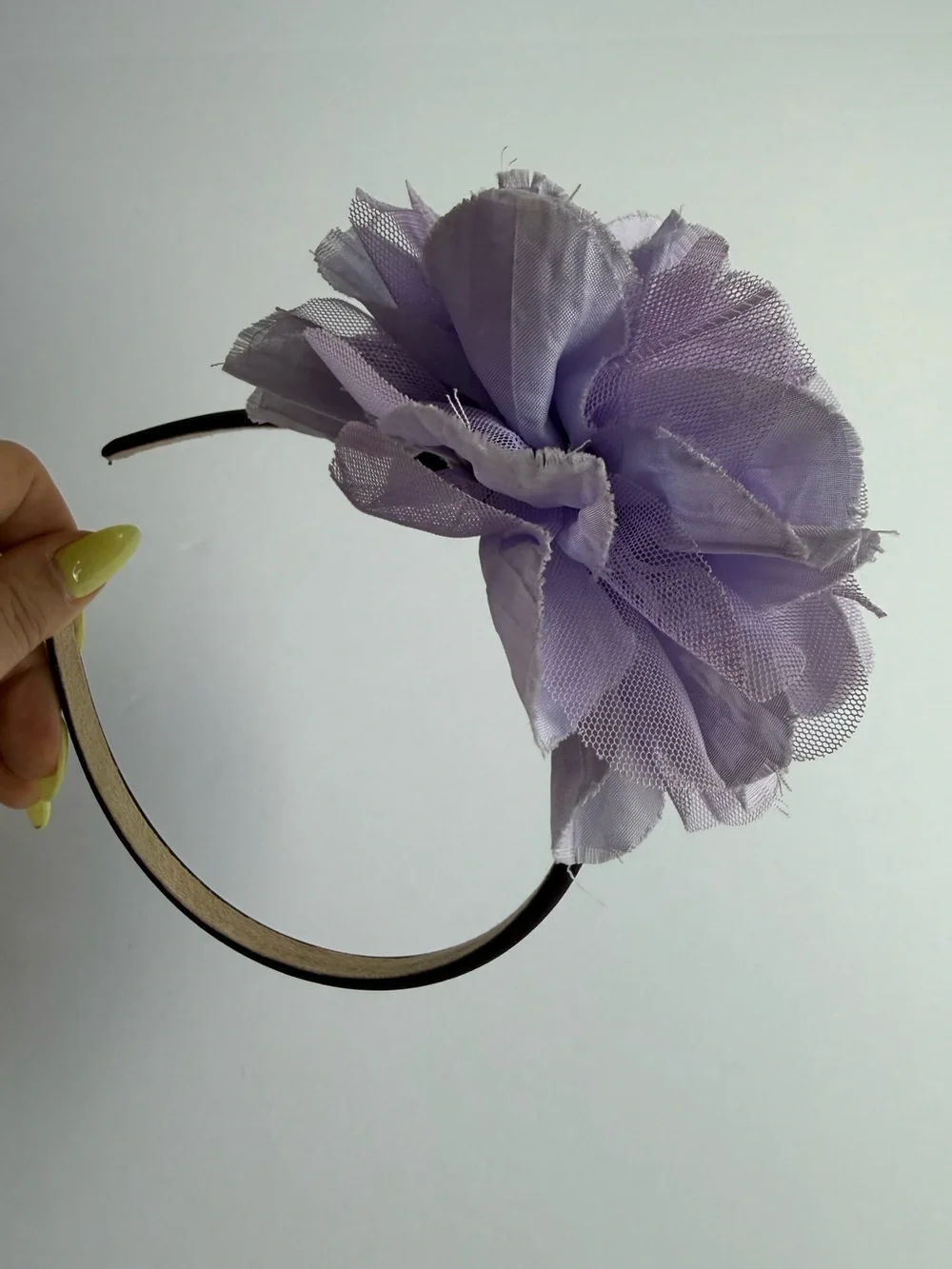 Lavender Floral Fabric Headband